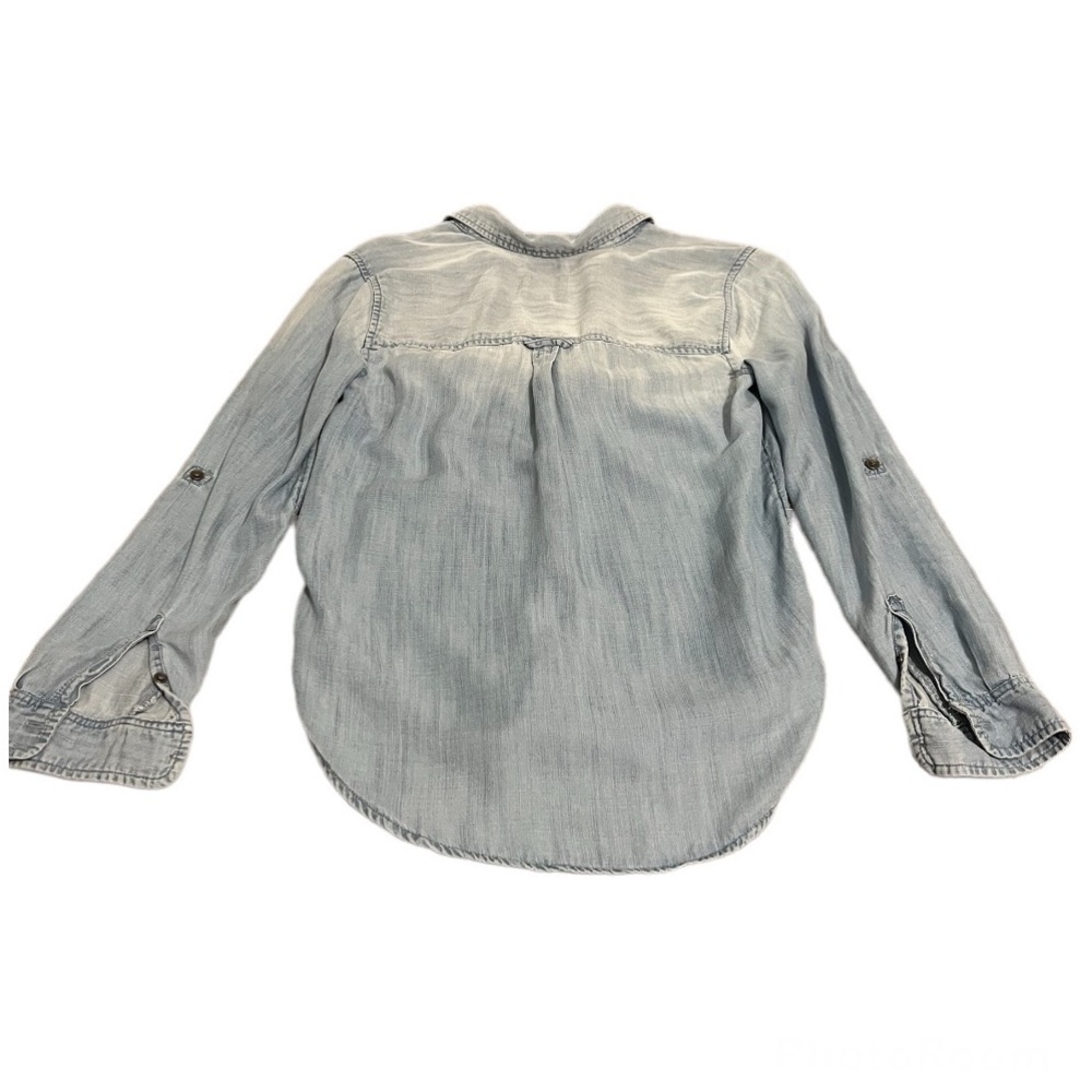 American Eagle Chambray Button Down - image 4